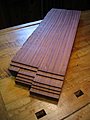 Cuban Mahogany Billett Carefully Sawn in Face Veneers